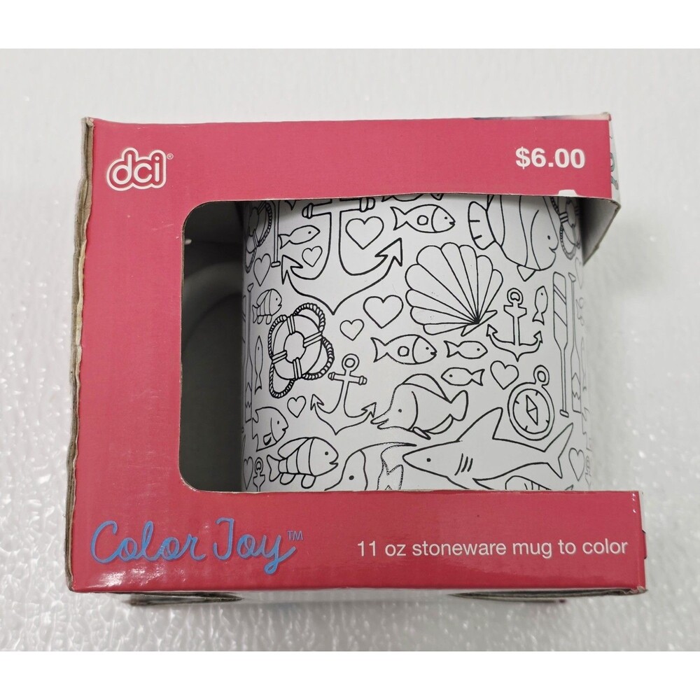 Coffee Mug DIY Craft Coloring Art